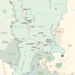 Travel map of Banff National Park