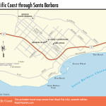 Map of Pacific Coast through Santa Barbara.