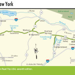 Map of the Oregon Trail through Eastern New York.